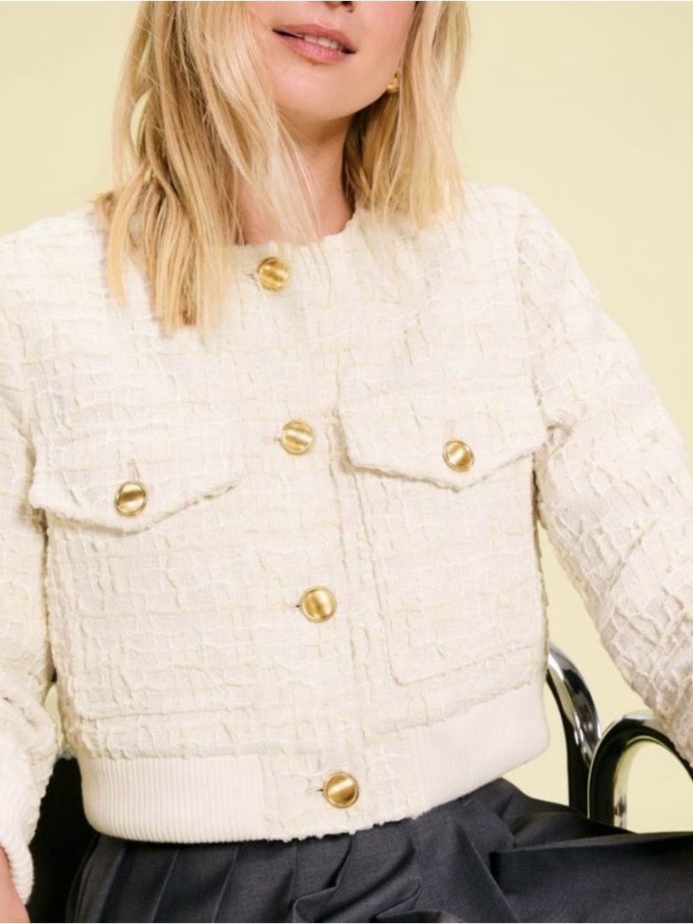 NWT Blank NYC Detox Diet Woven Bomber